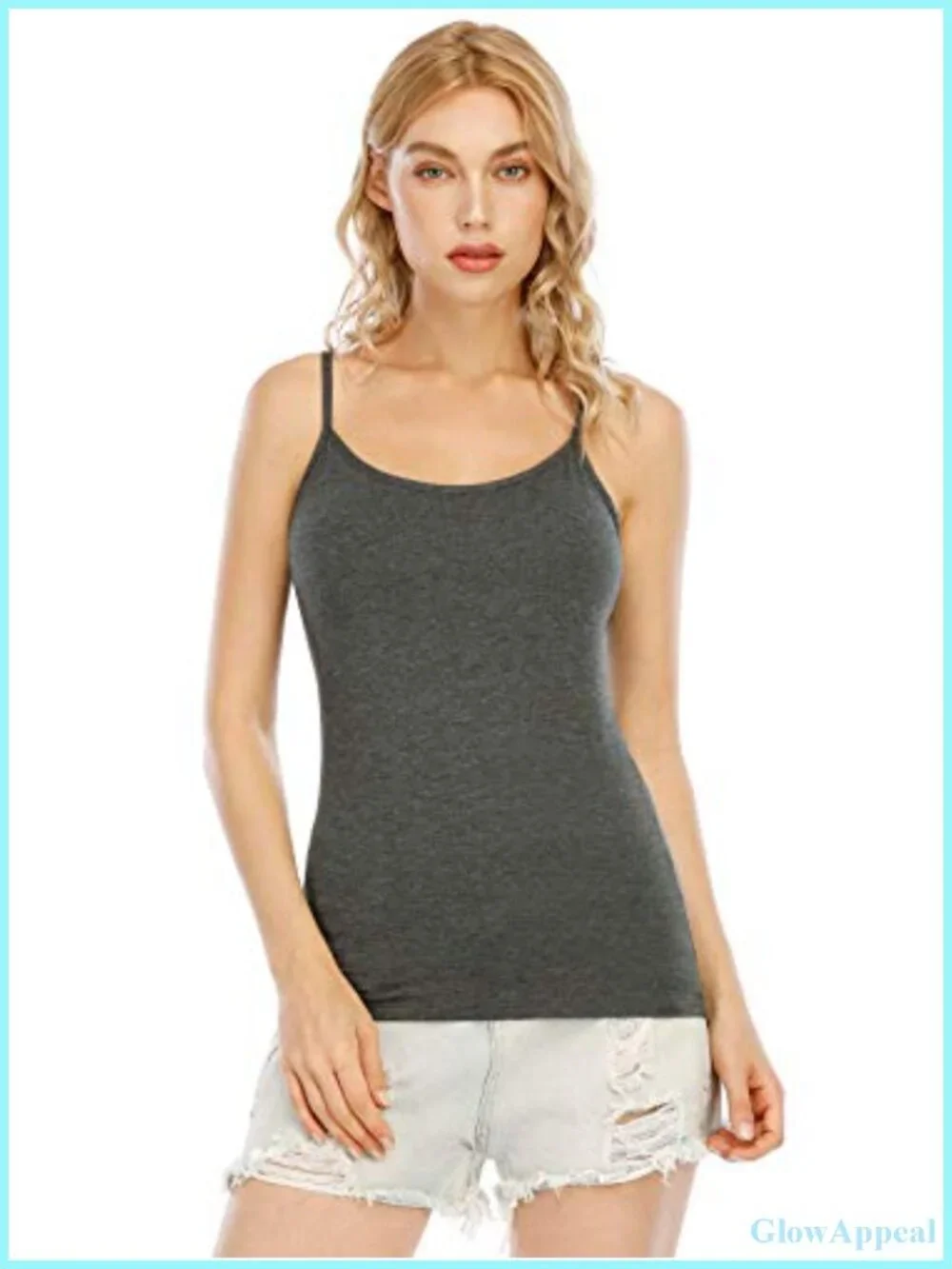 Women's Lightweight Modal Stretch Camisole Tank Tops 4-Pack Adjustable